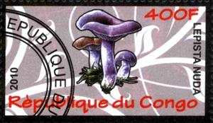 Stamp, Lepista nuda, Cinderellas,  , Mushrooms