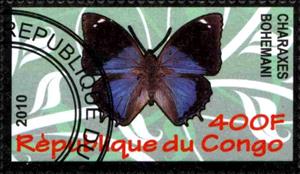 Stamp, Charaxes bohemani, Cinderellas,  , Butterflies