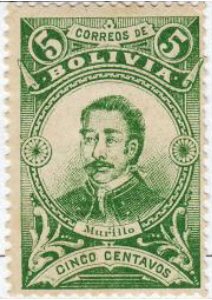 Stamp, Pedro Domingo Murillo, Bolivia,  