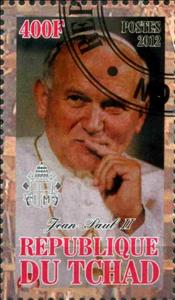 Stamp, Jean-Paul II, Cinderellas,  , People, Popes