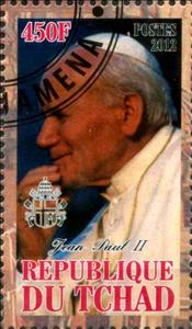 Stamp, Jean-Paul II, Cinderellas,  , People, Popes
