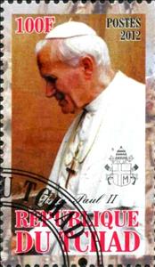 Stamp, Jean-Paul II, Cinderellas,  , People, Popes