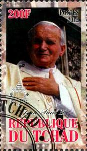 Stamp, Jean-Paul II, Cinderellas,  , People, Popes