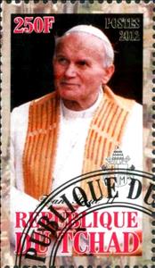 Stamp, Jean-Paul II, Cinderellas,  , People, Popes