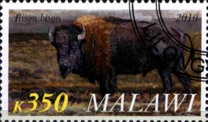 Stamp, Bison bison, Cinderellas,  