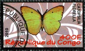 Stamp, Catopsiliaflorella, Cinderellas,  , Butterflies