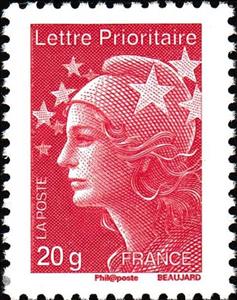 Stamp, Marianne de Beaujard, France,  