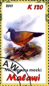 Stamp, Microgoura meeki, Cinderellas,  , Birds