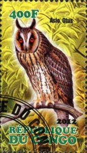 Stamp, Asio Otus, Cinderellas,  , Birds