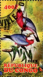 Stamp, Eolophus Roseicapilla, Cinderellas,  , Birds