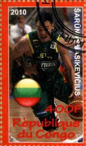 Stamp, Sarunas Jasikevicius, Cinderellas,  , Basketball, Sport