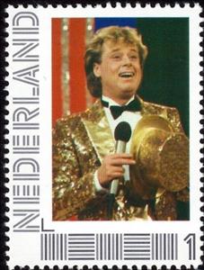 Stamp, 60 Years Dutch television: Star show, Netherlands,  , Actors, Television