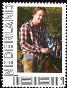 Stamp, 60 Years Dutch television: Where is the mole, Netherlands,  , Actors, Television