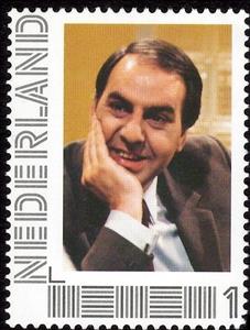 Stamp, 60 Years Dutch television: Off the cuff, Netherlands,  , Actors, Television