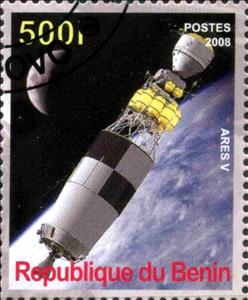 Stamp, Ares V, Cinderellas,  , Space Traveling, Spacecrafts