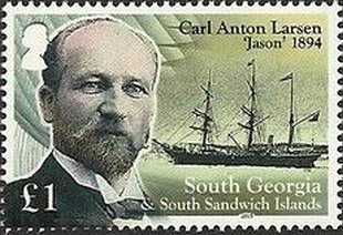 Stamp, Carl Anton Larsen, Falkland Islands, Dependencies,  