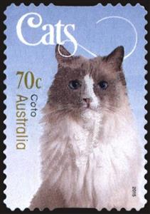 Stamp, Cato, Australia,  , Animals (Fauna), Cats, Mammals