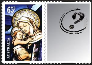 Stamp, Mary & Jesus, Australia,  , Christmas, Religion