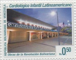 Stamp, Latinoamerican Cardiological Children´s Hospital, Venezuela,  