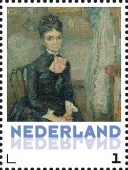 Stamp, Vincent van Gogh: Léonie Charbuy Davy, Netherlands,  , Art, Paintings