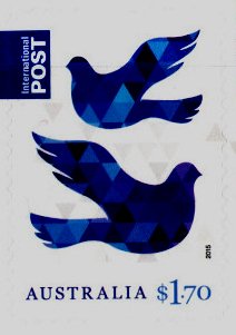 Stamp, Blue Doves of Peace, Australia,  , Christmas