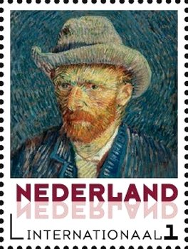 Self-portrait with gray felt hat, by Vincent van Gogh