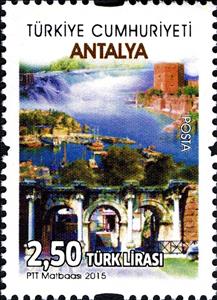 Stamp, Tourism - Antalya, Turkey,  , Tourism, Townscapes / City Views