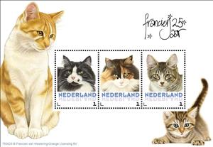 Mini Sheet, Domestic Cat (Felis silvestris catus), Netherlands,  , Animals (Fauna), Cats