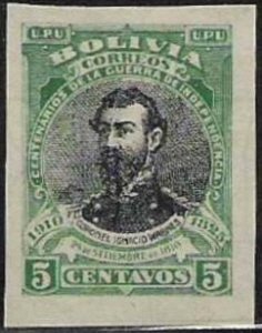 Stamp, Jos'e Ignacio Warnes, Bolivia,  