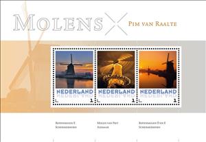 Souvenir Sheet, Mills, Netherlands,  , Windmills
