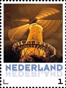Stamp, Mill from Piet, Alkmaar, Netherlands,  , Windmills