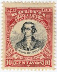 Stamp, Miguel Betanzos, Bolivia,  