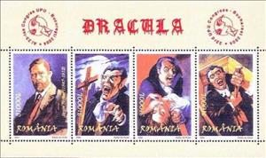 Souvenir Sheet, Dracula, Romania,  