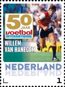 Stamp, Willem van Hanegem, Netherlands,  , Football (Soccer)