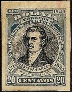 Stamp, Esteban Arze, Bolivia,  