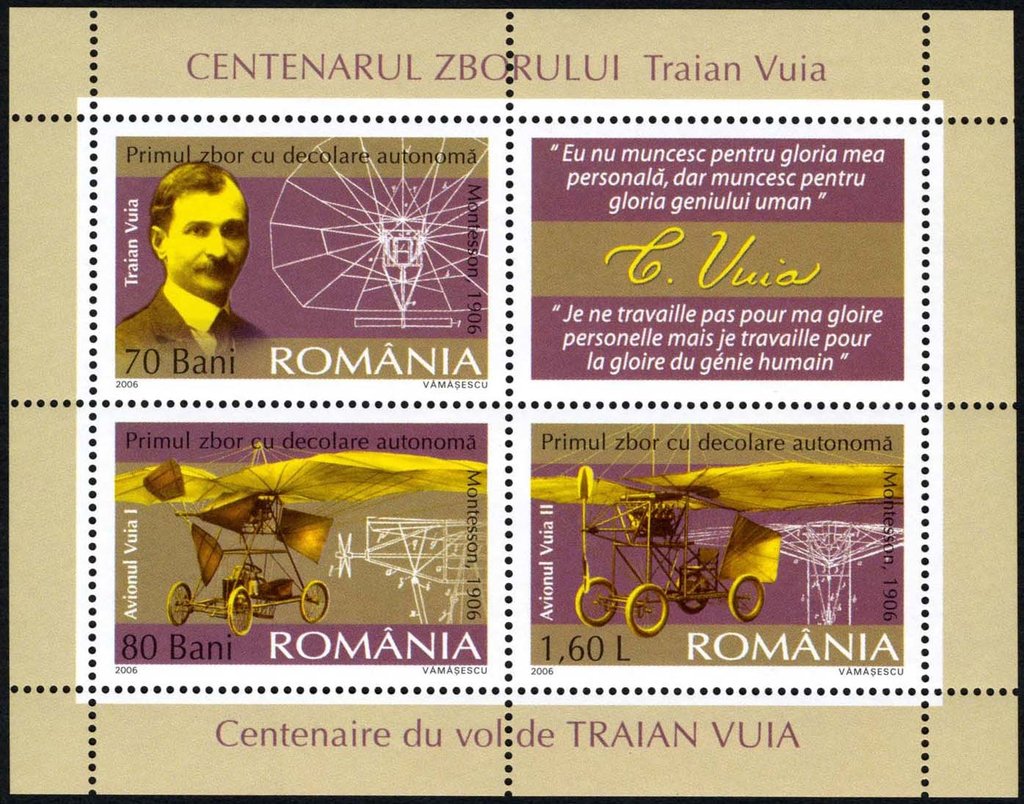 Centenary of Traian Vuia's Flight