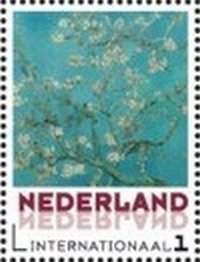 Stamp, Almond blossom, Netherlands,  , Painters, Paintings