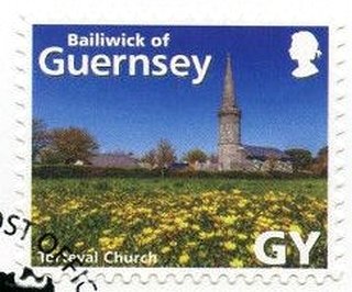 Stamp, Torteval Church, Guernsey,  