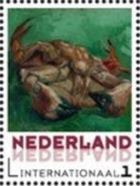 Stamp, Crab, Netherlands,  , Painters, Paintings