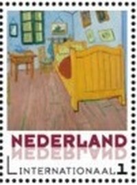 Stamp, Vincent van Gogh's bedroom, Netherlands,  , Painters, Paintings