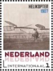 Stamp, Helicopter, Netherlands,  