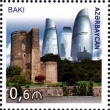 Stamp, Baki, Azerbaijan, Azerbaijan,  , Architecture, Lighthouses