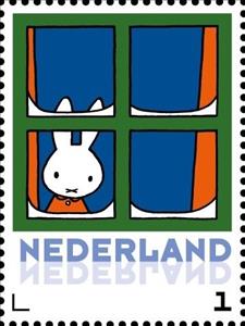 Stamp, Miffy in the snow, Netherlands,  