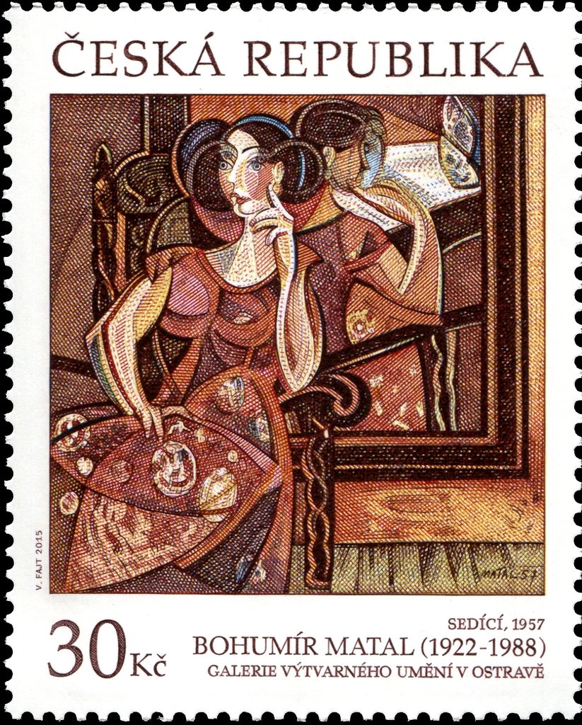 Sitting, by Bohumír Matal (1957)