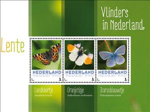 Mini Sheet, Butterflies, Netherlands,  , Animals (Fauna), Butterflies, Insects