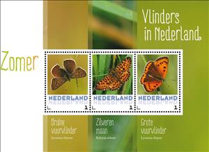 Mini Sheet, Butterflies, Netherlands,  , Animals (Fauna), Butterflies, Insects