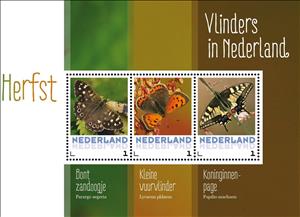 Mini Sheet, Butterflies, Netherlands,  , Animals (Fauna), Butterflies, Insects