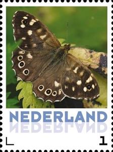 Stamp, Butterflies: Speckled Wood, Netherlands,  , Butterflies