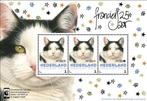 Souvenir Sheet, Mitsu, Netherlands,  , Animals (Fauna), Cats, Mammals