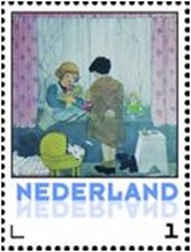 Stamp, March, Netherlands,  